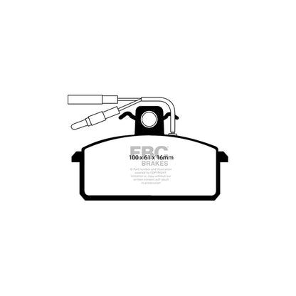 EBC PDKF1050 Lancia Prisma Ultimax Front Brake Pad & Plain Disc Kit - Bendix Caliper 2 | ML Performance UK Car Parts