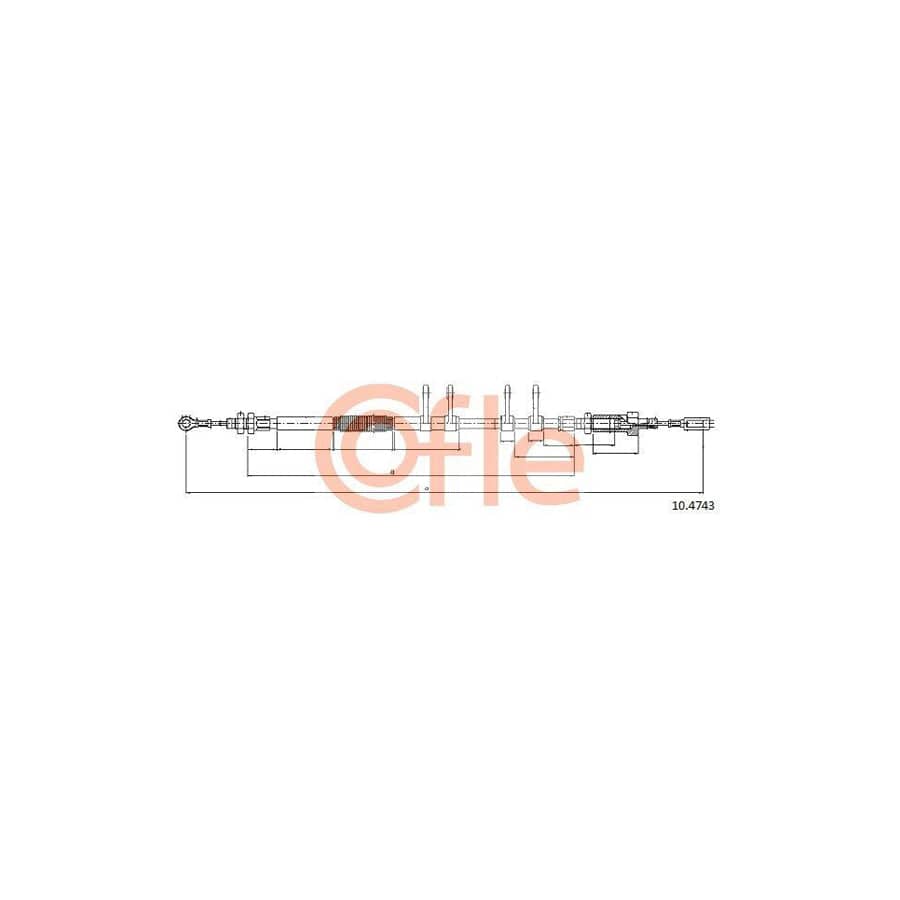 Cofle 10.4452 Hand Brake Cable for Jaguar X-Type