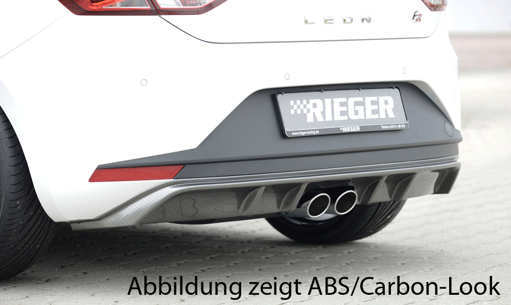 Rieger 00088033 Seat 5F Leon Rear Diffuser 1 |ML Performance UK Car Parts