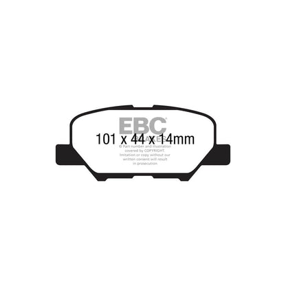 EBC PDKR538 Mazda 6 Ultimax Rear Brake Pad & Plain Disc Kit - Akebono Caliper 2 | ML Performance UK Car Parts