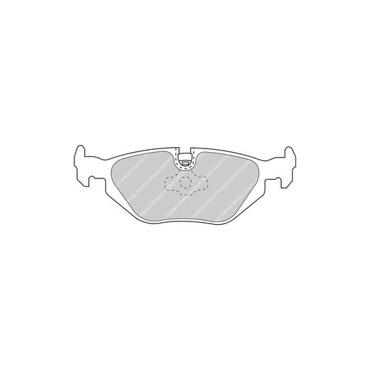 Ferodo FQT850 Brake Pad Set Rear Axle, Excl. Wear Warning Contact, With Piston Clip
