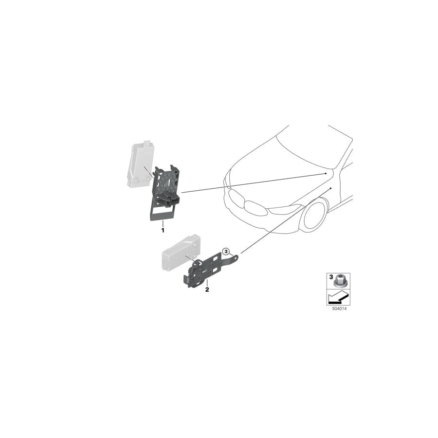 Genuine BMW 61357945105 G16 F93 F91 Adapter, Panel Heating (Inc. 840i, M8 & M850iX)