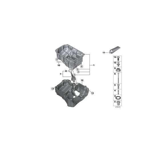Genuine BMW 11148511645 F23 F22 F20 Cover, Acoustic (Inc. 318i, 116i & 418i)