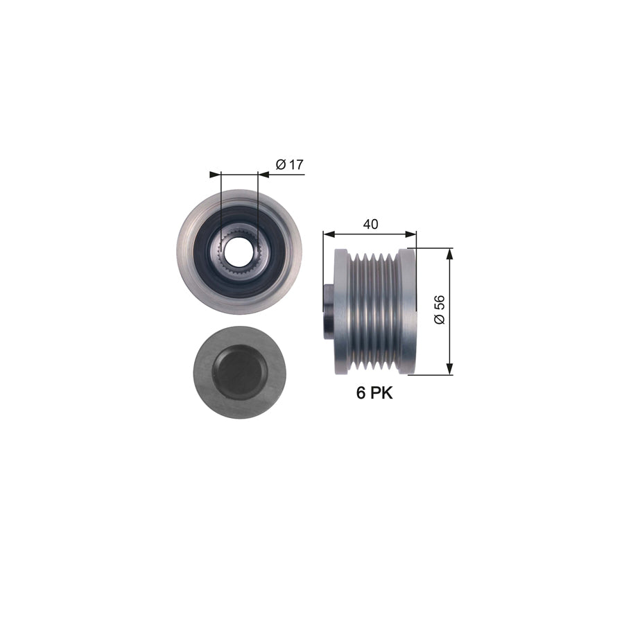 Gates OAP7129 Alternator Freewheel Clutch