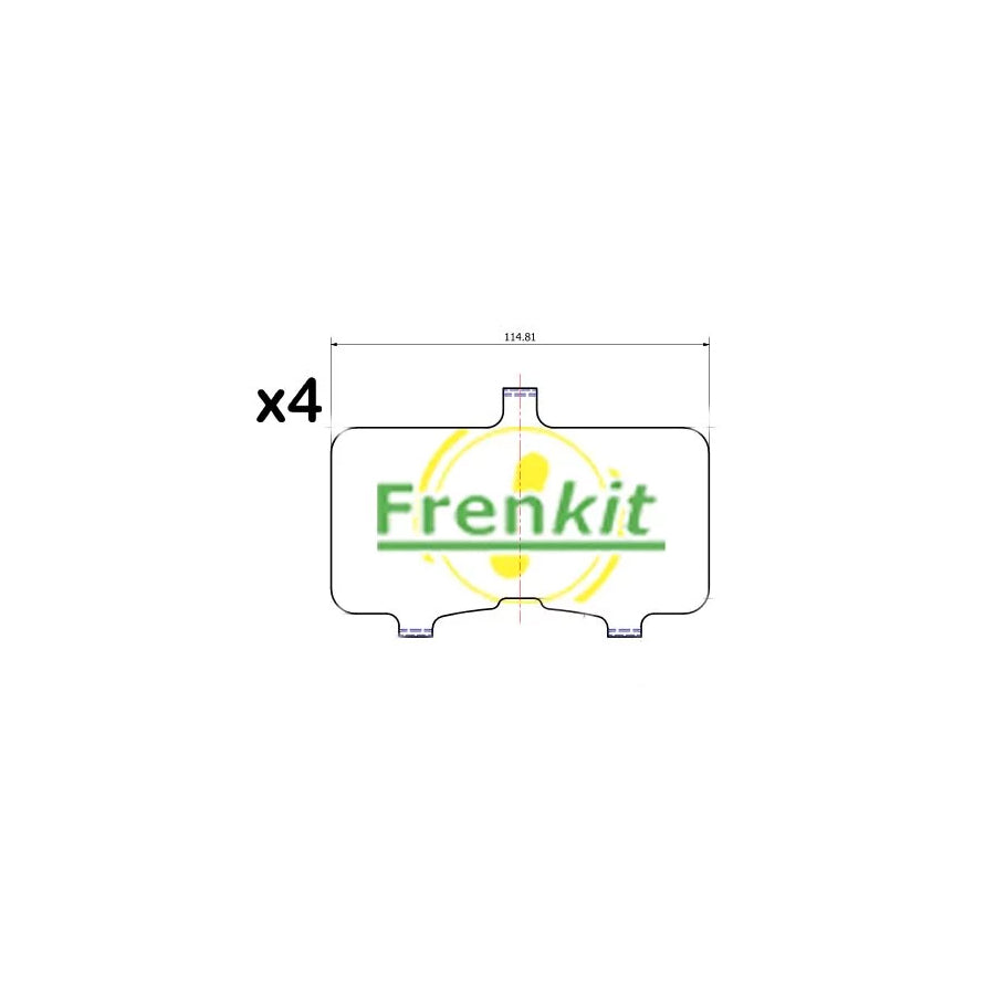 Frenkit 940570 Anti-Squeal Foil, Brake Pad (Back Plate)