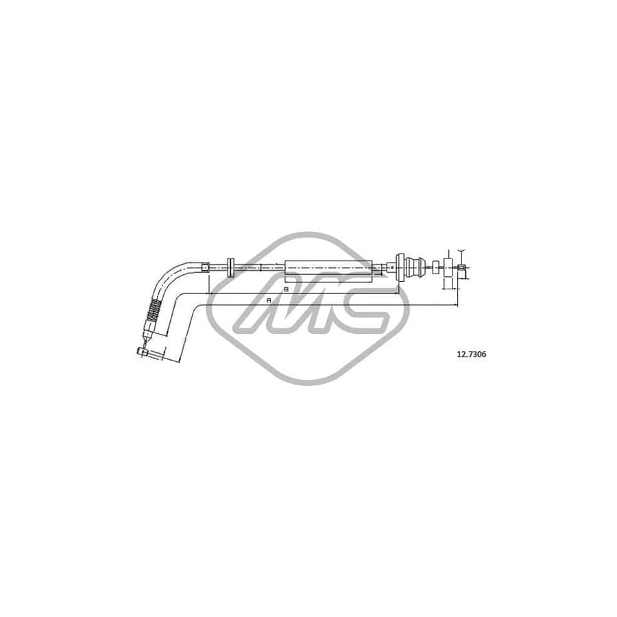 Metalcaucho 82128 Throttle Cable
