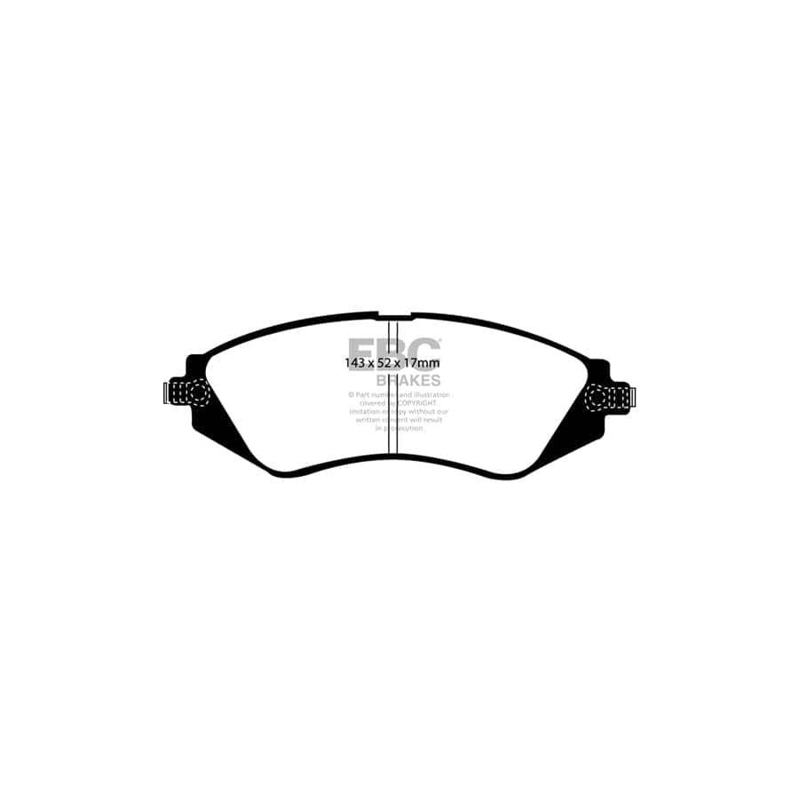 EBC PDKF557 Daewoo Nubira Ultimax Front Brake Pad & Plain Disc Kit 2 | ML Performance UK Car Parts