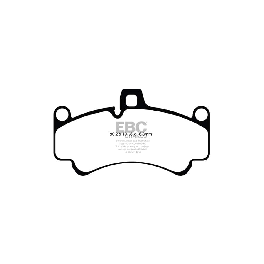 EBC PLK1079R Porsche 911 (996) Orangestuff Pads and Brake Line Track Pack - Brembo Caliper 2 | ML Performance UK Car Parts
