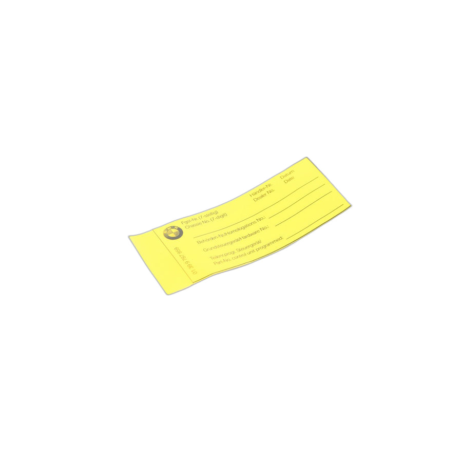 Genuine BMW 01399787959 E61 E28 E38 Stick-On Label DE,EN 14 STCK. (Inc. M3)