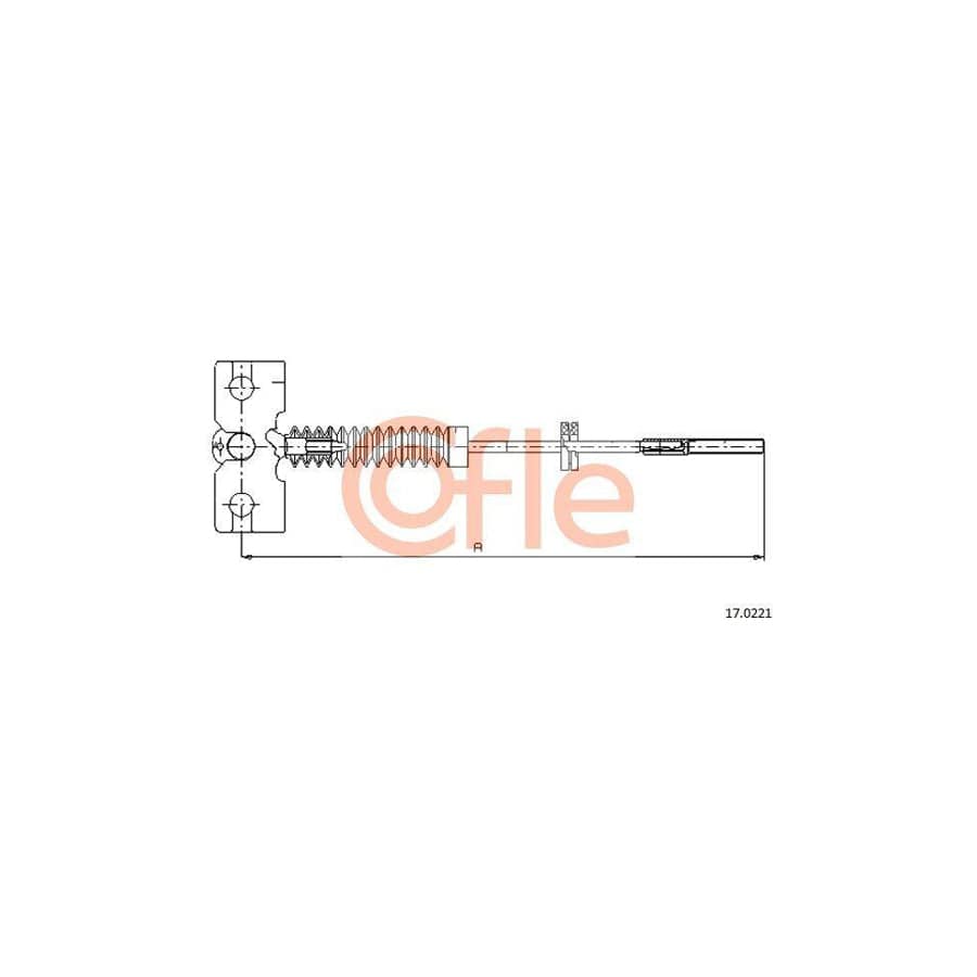 Cofle 17.0221 Hand Brake Cable