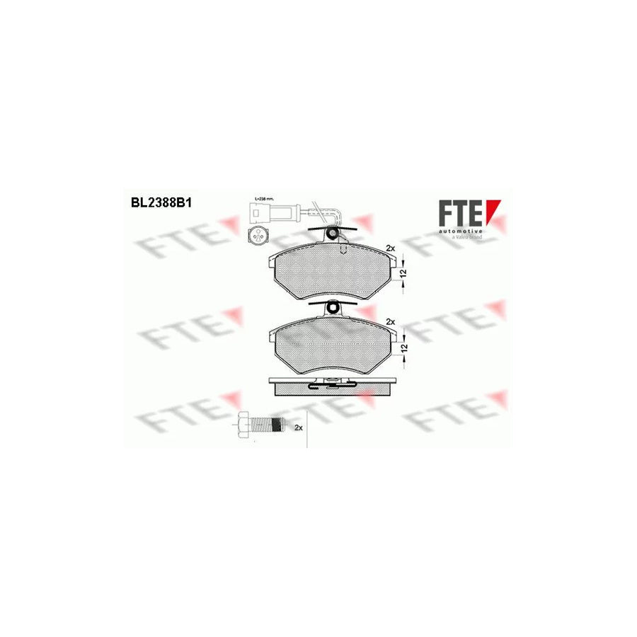 FTE Bl2388B1 Brake Pad Set