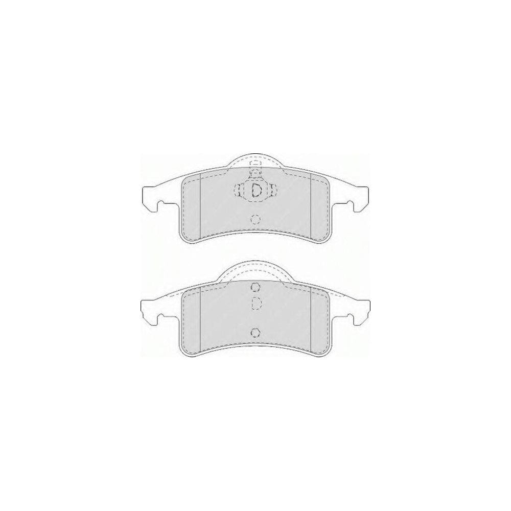 Ferodo Sl FSL1524 Brake Pad Set Not Prepared for Wear Indicator, With Piston Clip