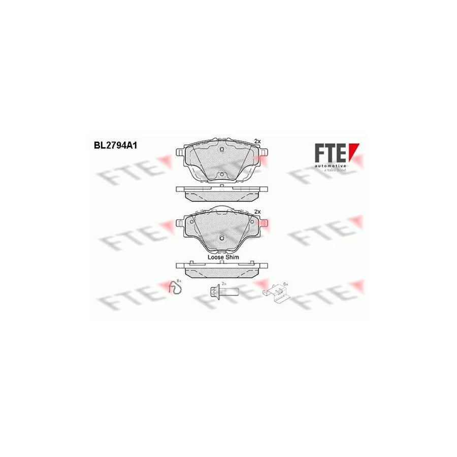 FTE 9010987 Brake Pad Set