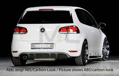 Rieger 00099801 VW Mk6 Golf Rear Diffuser 2 | ML Performance UK Car Parts