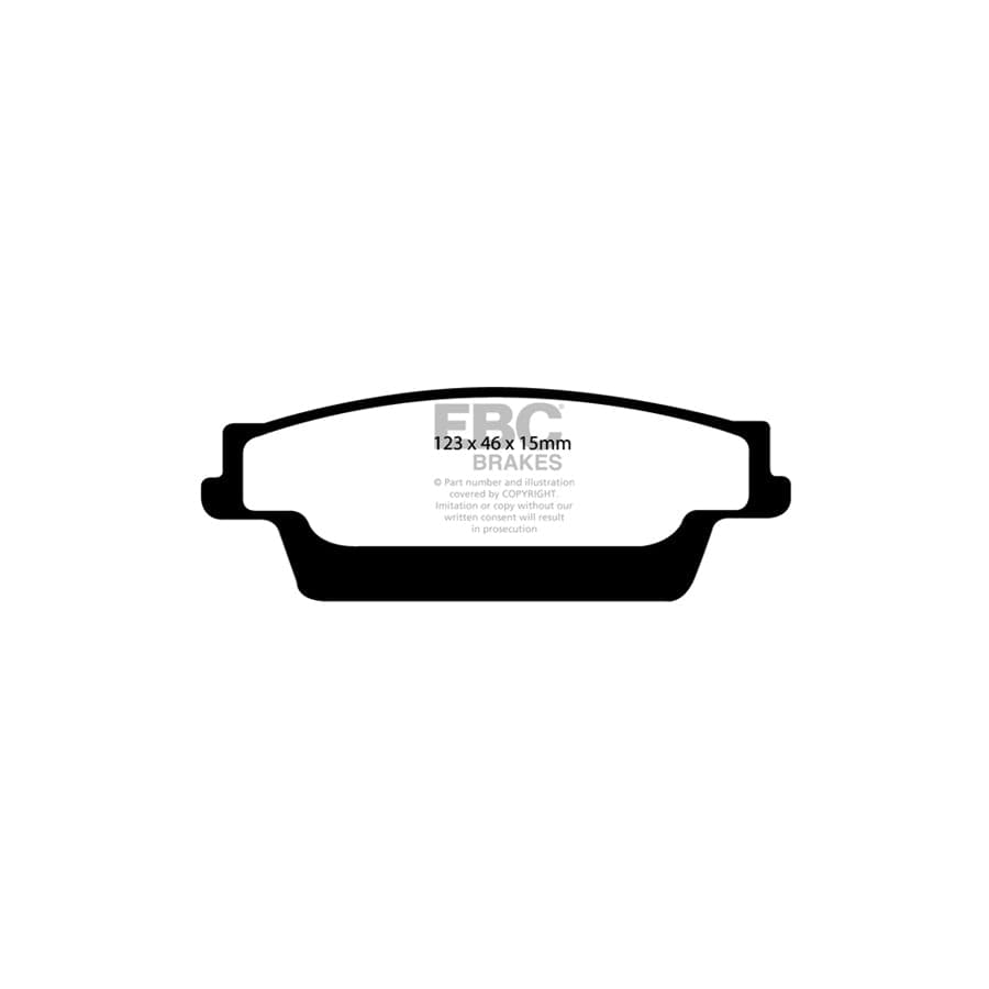 EBC PD11KR305 Cadillac SRX Greenstuff Rear Brake Pad & GD Disc Kit 2 | ML Performance UK Car Parts