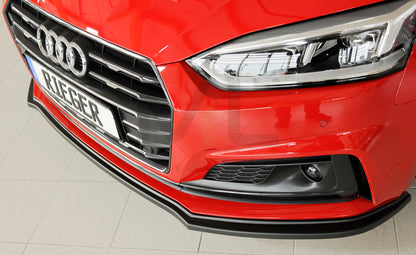 Rieger 00055485 Audi B9 F5 Front Splitter (A5 & S5) 6 | ML Performance UK Car Parts