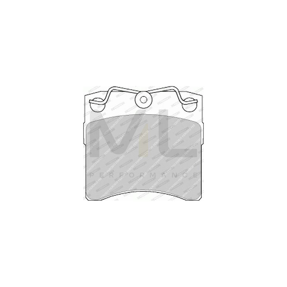Ferodo Premier Eco Friction FVR722 Brake Pad Set Not Prepared for Wear Indicator, With Piston Clip, With Accessories
