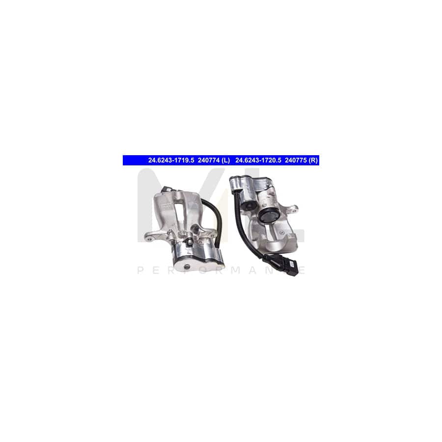 ATE 24.6243-1719.5 Brake Caliper for AUDI A8 D3 (4E2, 4E8) for vehicles with electric parking brake, with electric motor, without holder