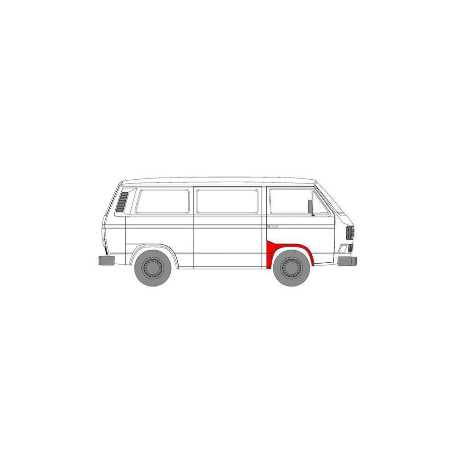 Blic 6504-03-9557332P Wing Fender for VW Transporter