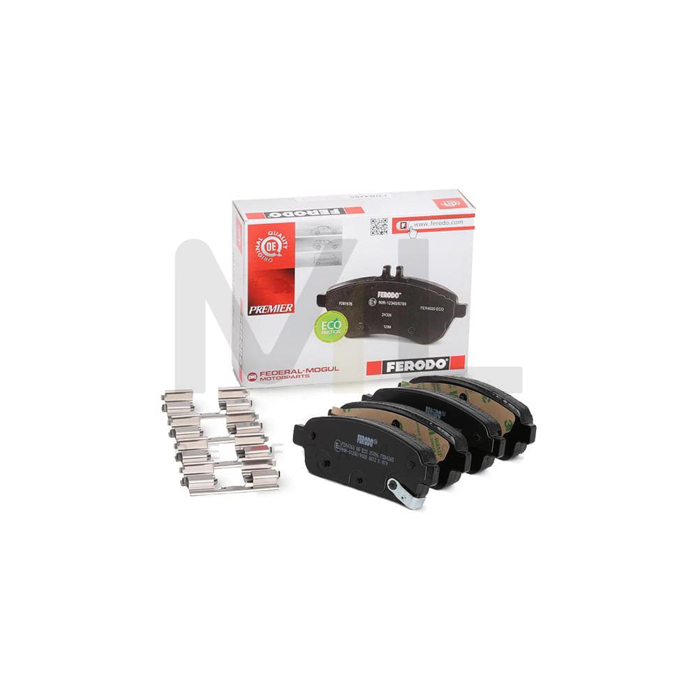 Ferodo Premier Eco Friction FDB4265 Brake Pad Set With Acoustic Wear Warning, With Accessories