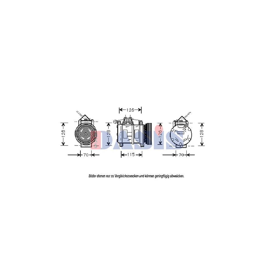AKS Dasis 850970N Compressor, Air Conditioning
