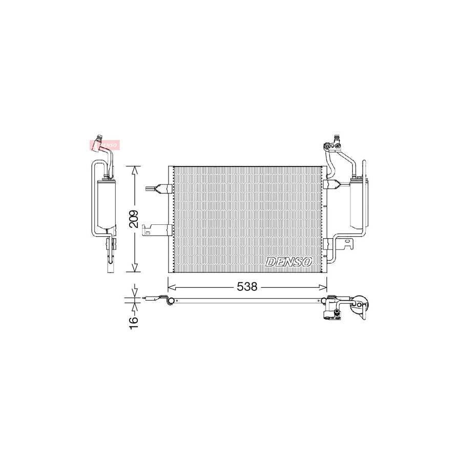 DENSO DCN20026 Air Conditioning Condenser