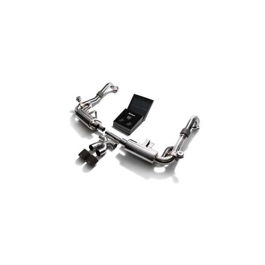 Armytrix P82T1-DS24M Valvetronic Exhaust System Porsche 718 Boxster | Cayman 2017-2022 with Dual Matte Black 3.5"