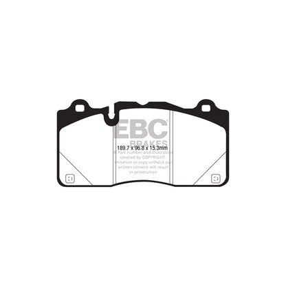 EBC DP43050R Cadillac CTS-V Yellowstuff Front Brake Pads 2 | ML Performance UK Car Parts