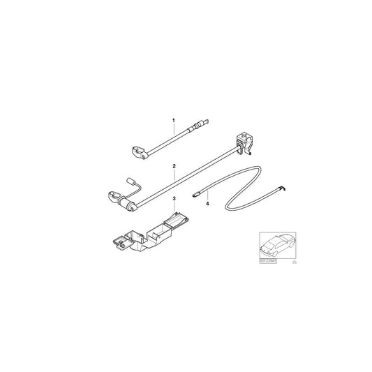 Genuine BMW 61118375990 E46 Battery Cable (Plus Pole) (Inc. 316i 1.9, 316i 1.6 & 318i)