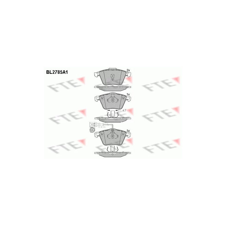 FTE 9010980 Brake Pad Set