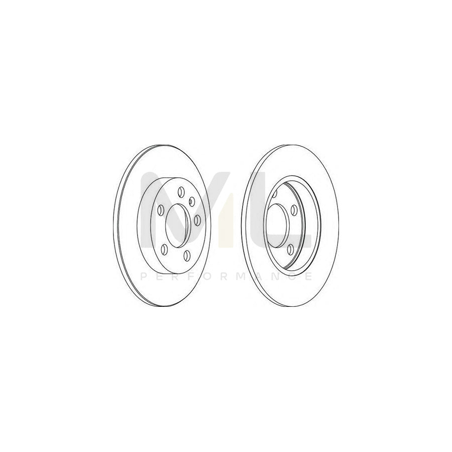 Ferodo DDF1155-1 Brake Disc Solid  - Pair