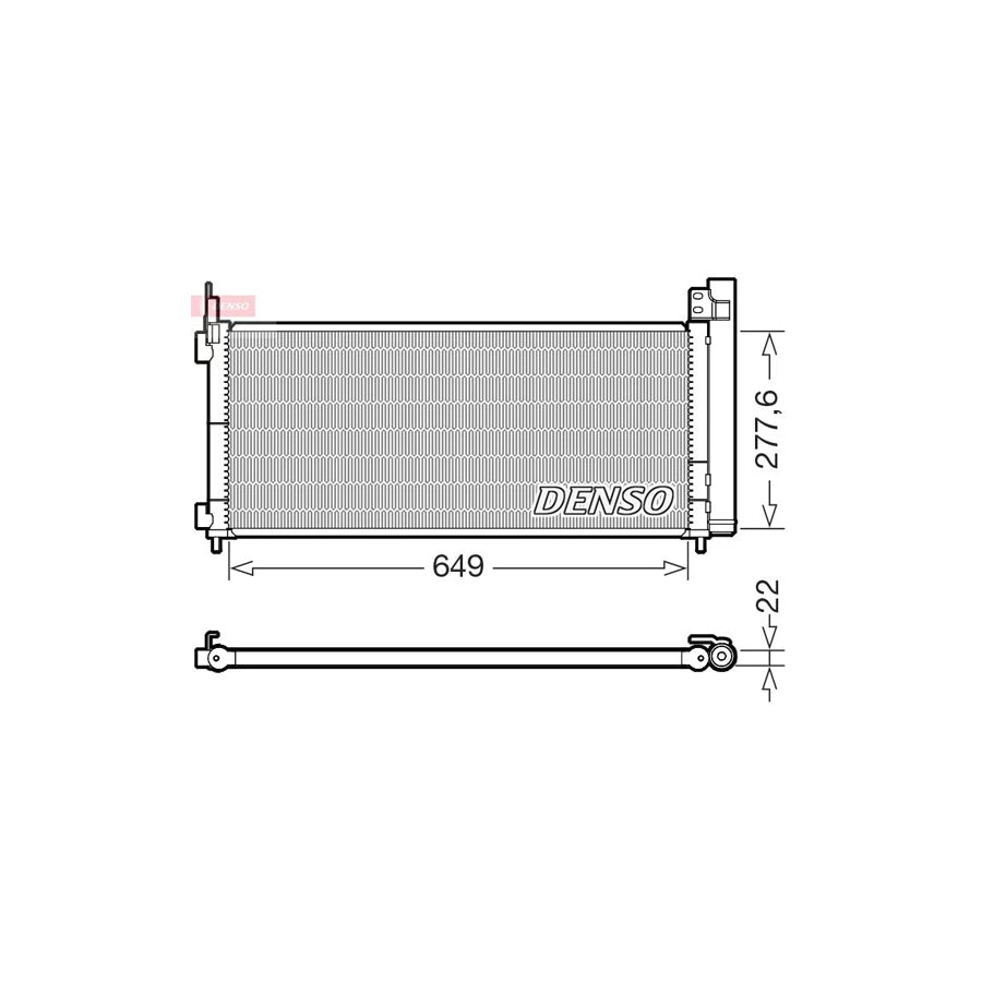 DENSO DCN51021 Air Conditioning Condenser for Lexus Nx (Az10)
