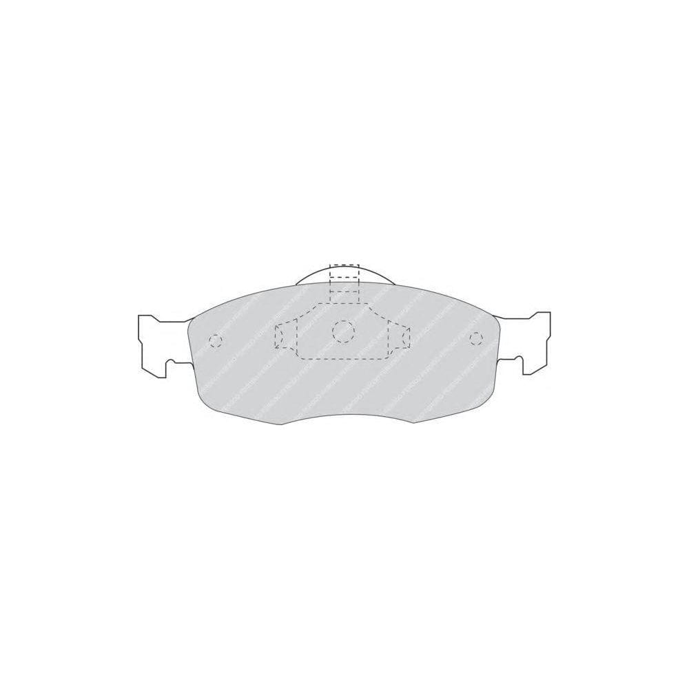Ferodo FQT884 Brake Pad Set Front Axle, Excl. Wear Warning Contact, With Piston Clip