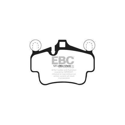 EBC PLK1083R Porsche 911 (997) Orangestuff Pads and Brake Line Track Pack - Brembo Caliper 2 | ML Performance UK Car Parts