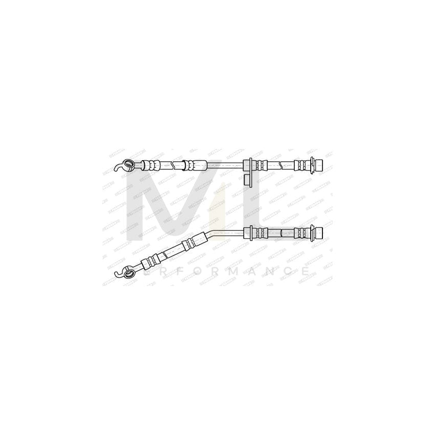Ferodo FHY2697 Brake Hose 510mm, Ø10