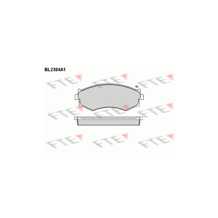 FTE Bl2384A1 Brake Pad Set