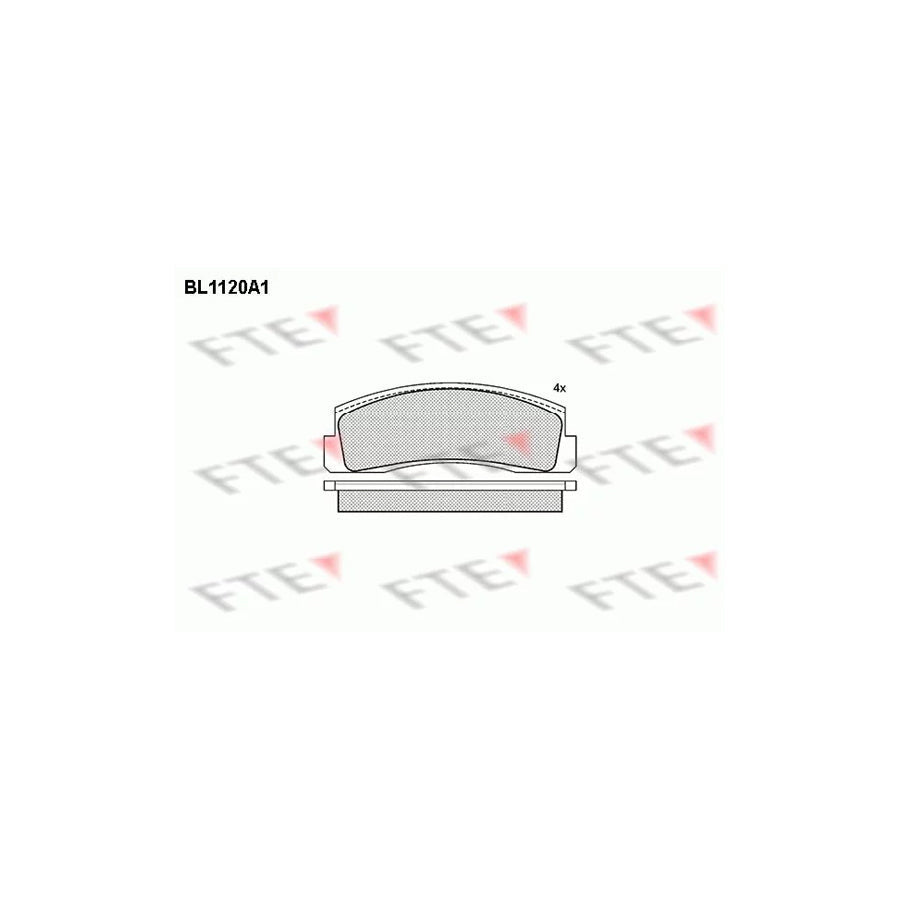 FTE Bl1120A1 Brake Pad Set for Lada Niva