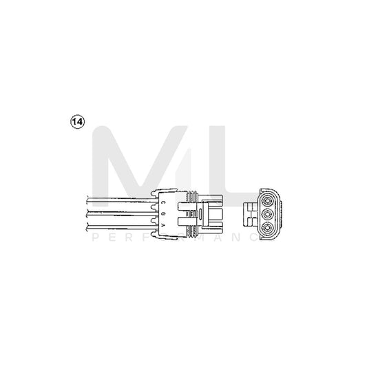 NTK Lambda Sensor / O2 Sensor (NGK 93128) - OZA828-EE13 | ML Car Parts UK | ML Performance