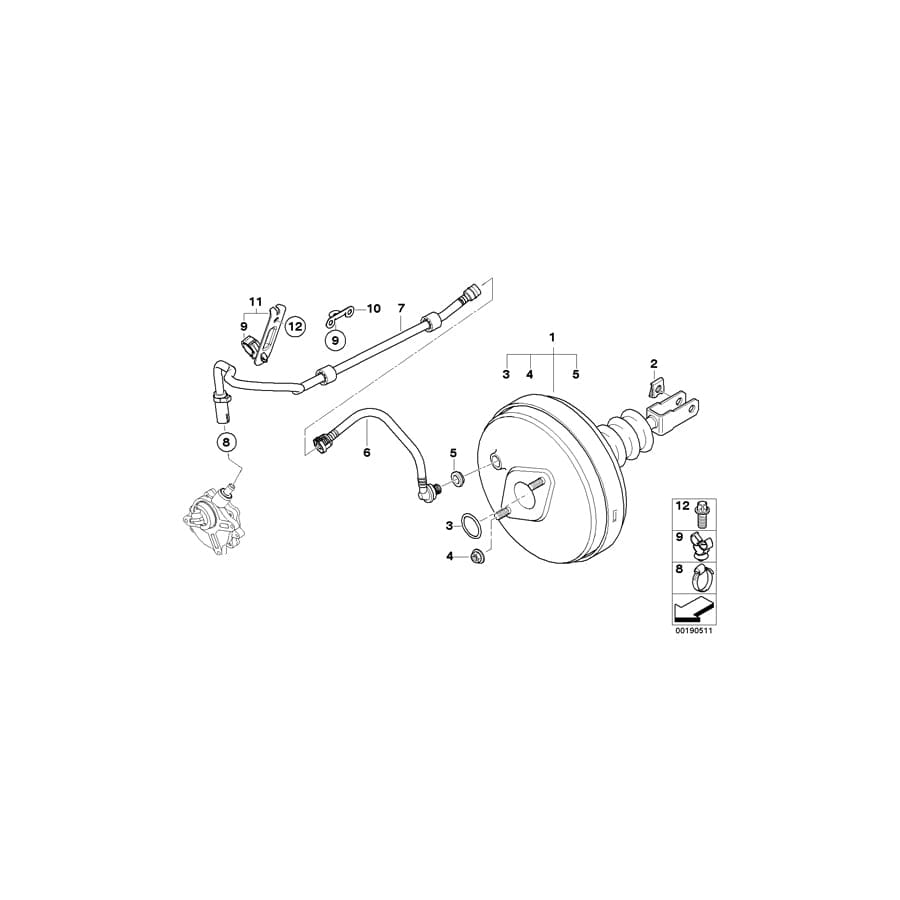 Genuine BMW 11667571158 E89 Vacuum Pipe (Inc. Z4 23i & Z4 30i)