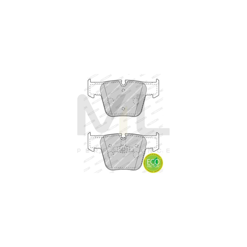 Ferodo Premier Eco Friction FDB4412 Brake Pad Set Suitable for Mercedes-Benz S-Class Prepared for Wear Indicator, With Piston Clip, Without Accessories