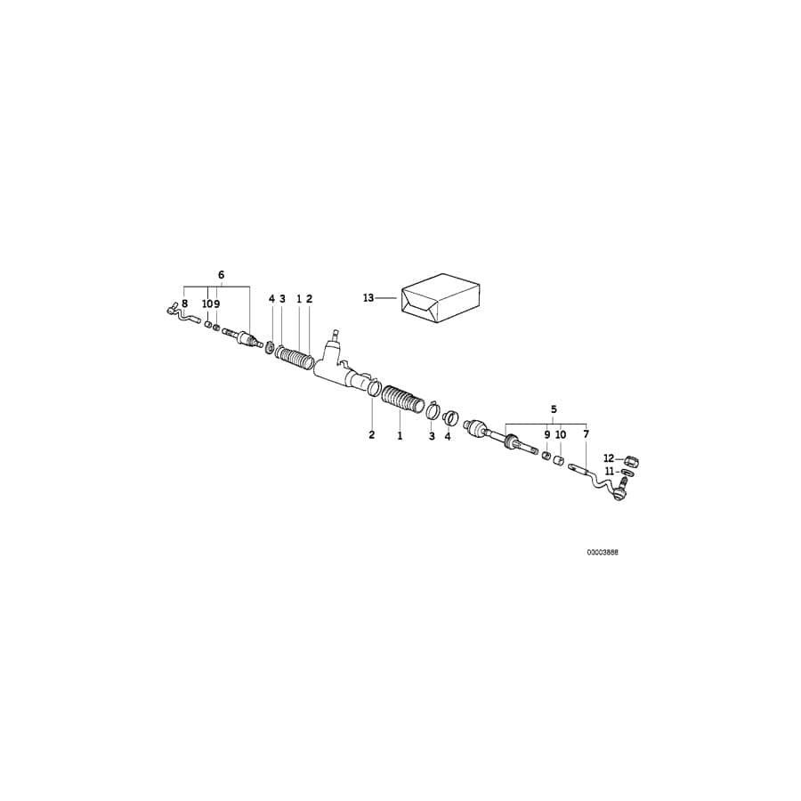 Genuine BMW 32111140479 E36 Retrofit Kit, Steering Angle Stop (Inc. 325td, 325i & 318tds)