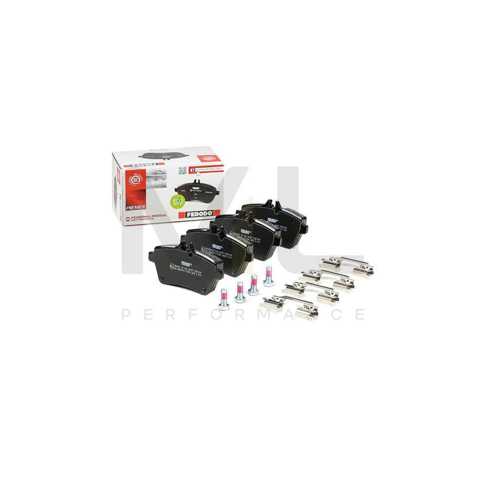 Ferodo Premier FDB1749 Brake Pad Set Prepared for Wear Indicator, With Brake Caliper Screws, With Accessories