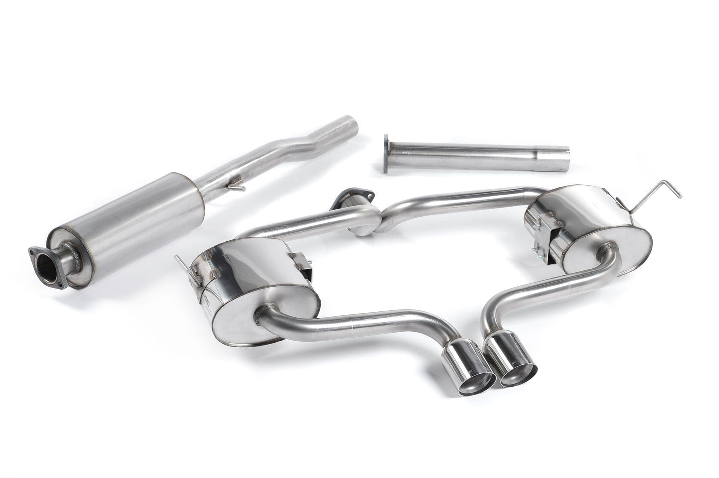 MillTek SSXM006 Mini R53 Cooper S Cat-Back Resonated with Fixed Trim Version - EC-Approved