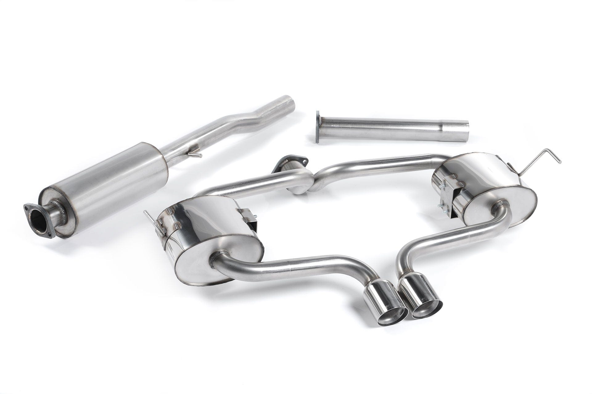 MillTek SSXM006 Mini R53 Cooper S Cat-Back Resonated with Fixed Trim Version - EC-Approved