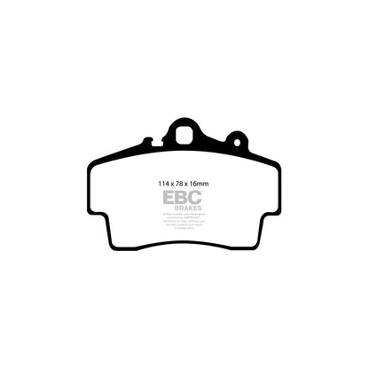 EBC PLK1088 Porsche Boxster (986) Yellowstuff Pads and Brake Line Performance Pack - Brembo Caliper 2 | ML Performance UK Car Parts