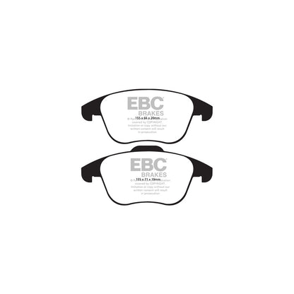 EBC PD16KF132 Audi 8U Q3 Greenstuff Front Brake Pad & BSD Disc Kit - TRW Caliper 2 | ML Performance UK Car Parts