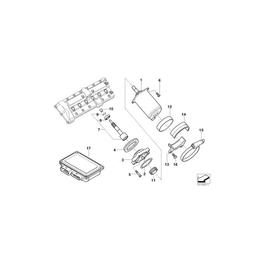 Genuine BMW 11377504328 E65 E67 Needle Bearing (Inc. Drophead, 760Li & Phantom EWB)