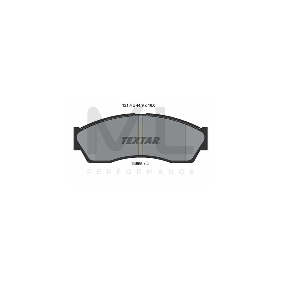 TEXTAR 2455501 Brake pad set for ROVER CityRover Hatchback not prepared for wear indicator