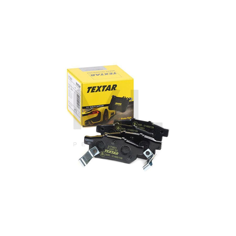 TEXTAR 2173801 Brake pad set with acoustic wear warning