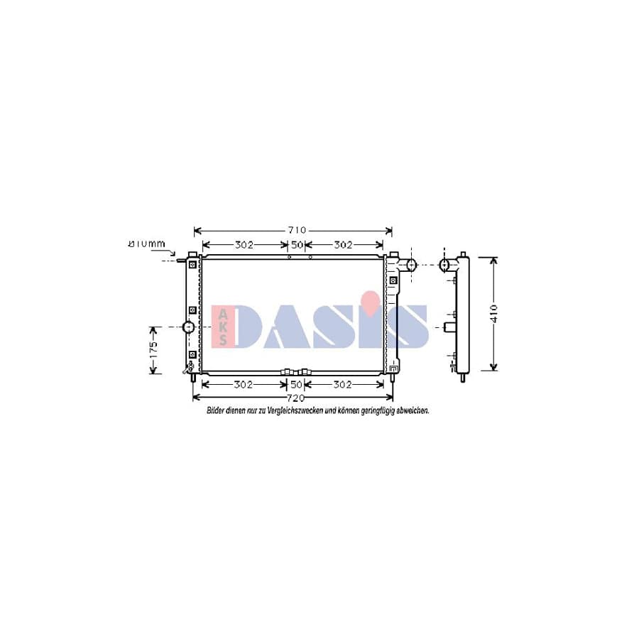AKS Dasis 510007N Engine Radiator for Daewoo Nubira